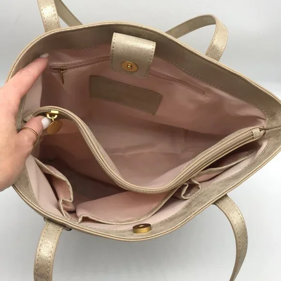 Style & Co Metallic Whipstitch Tote Bag - Picture 11 of 11